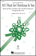 cover All I Want for Christmas Is You SAB choral sheet music cover